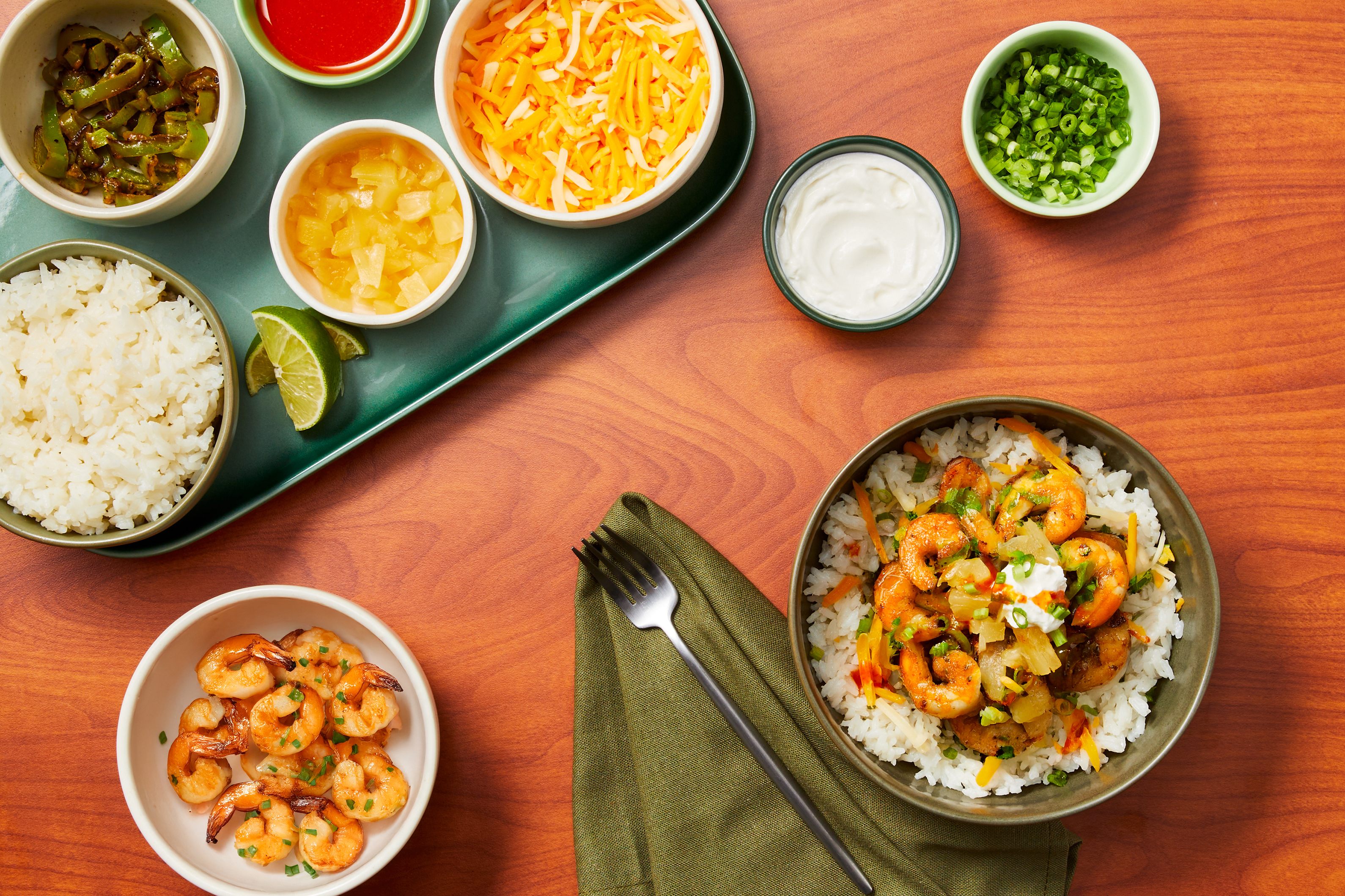 Loaded Cantina Shrimp & Rice Bar