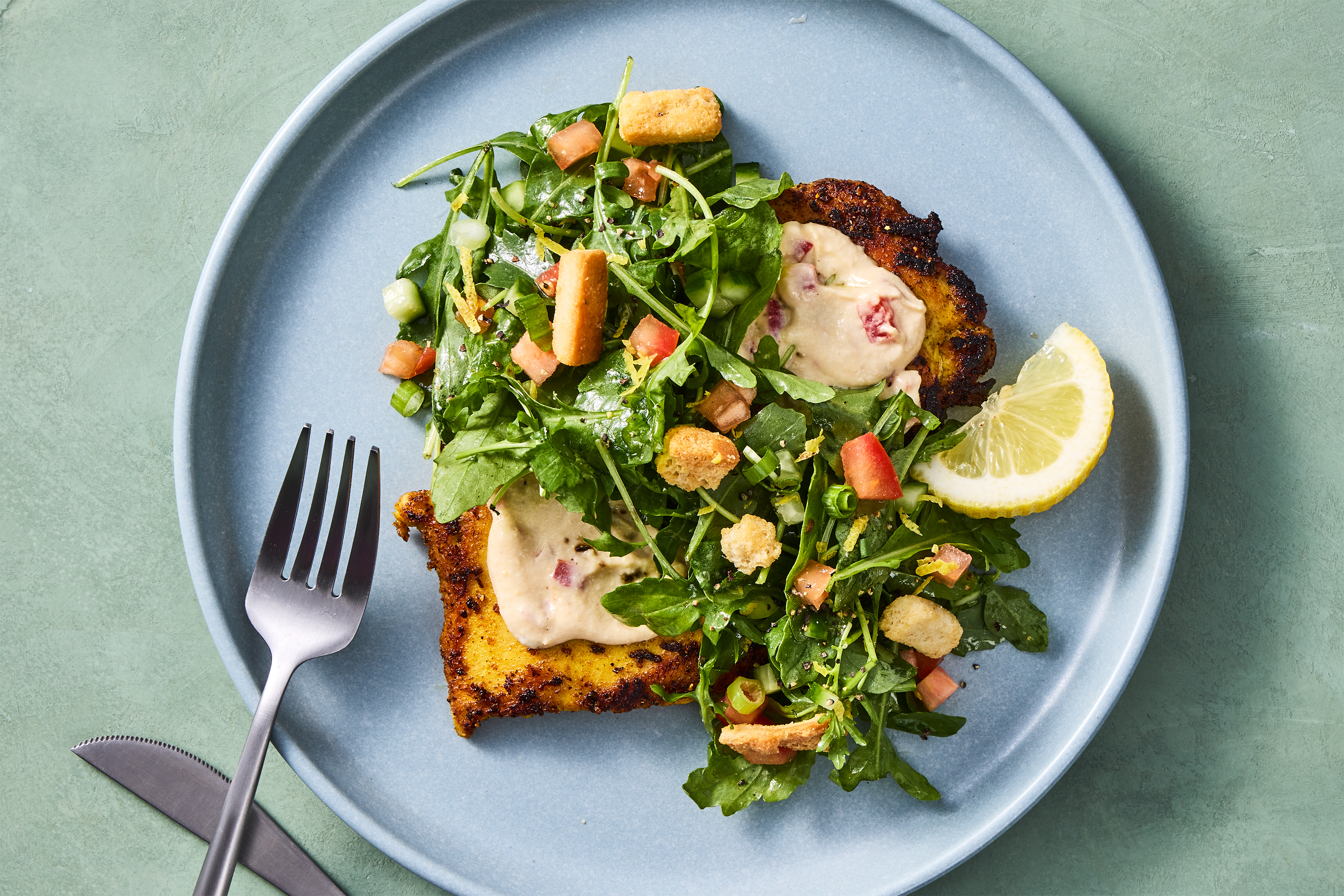 Shawarma-Spiced Chicken Paillard