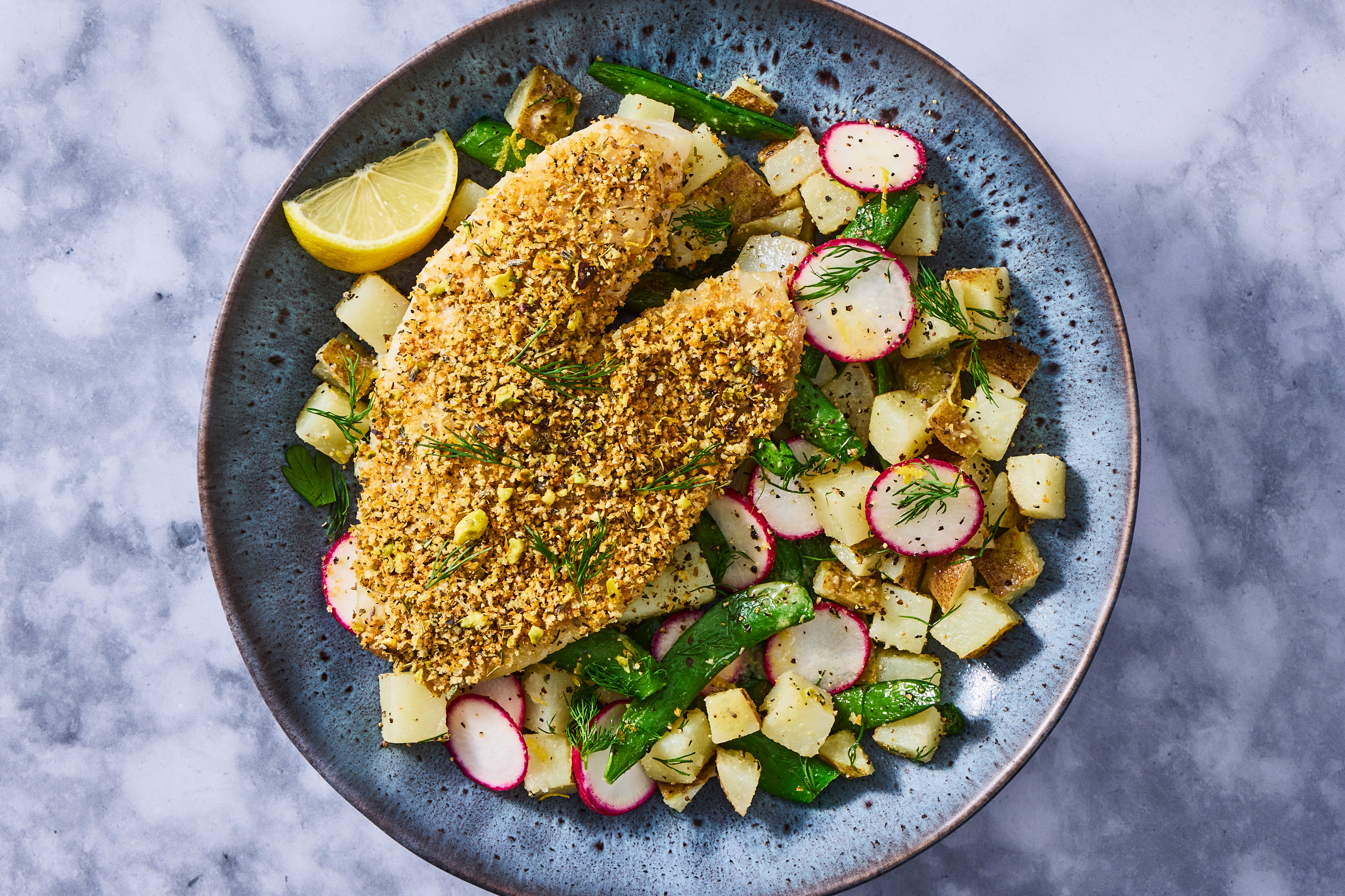 Pistacho-Crusted Rainbow Trout