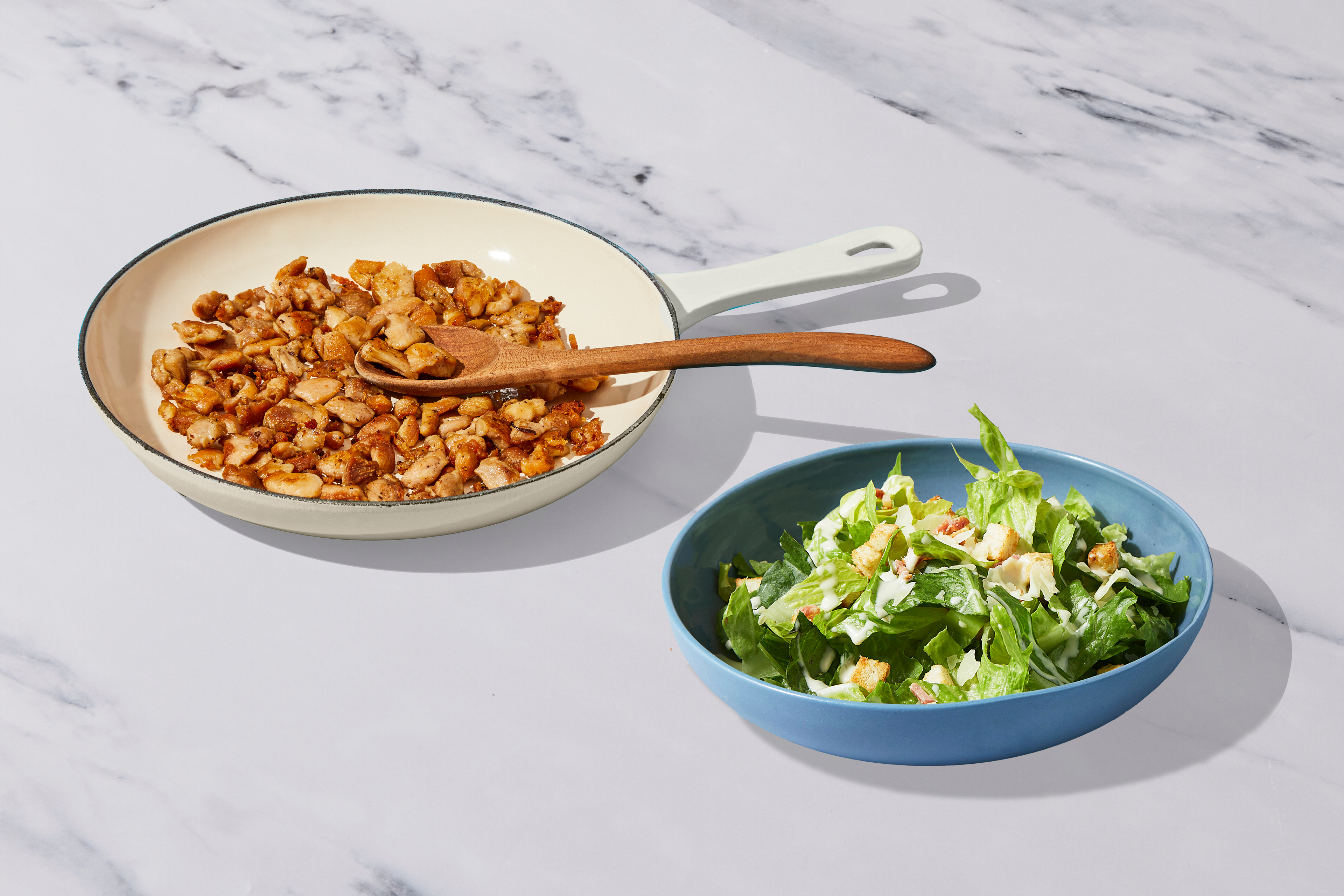 Super Quick Chicken Caesar Salad