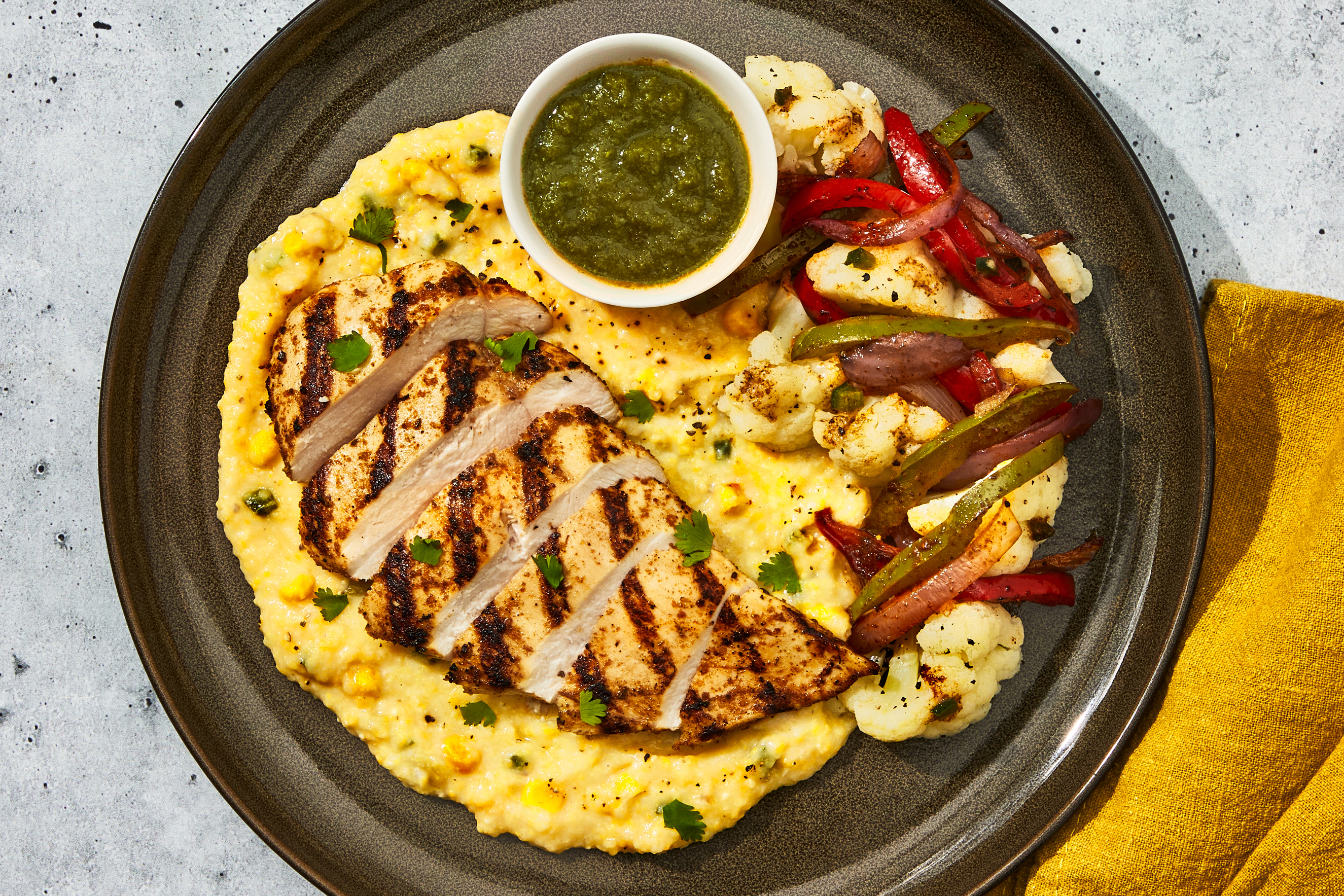 Jalapeño-Sweet Corn Polenta & Chicken