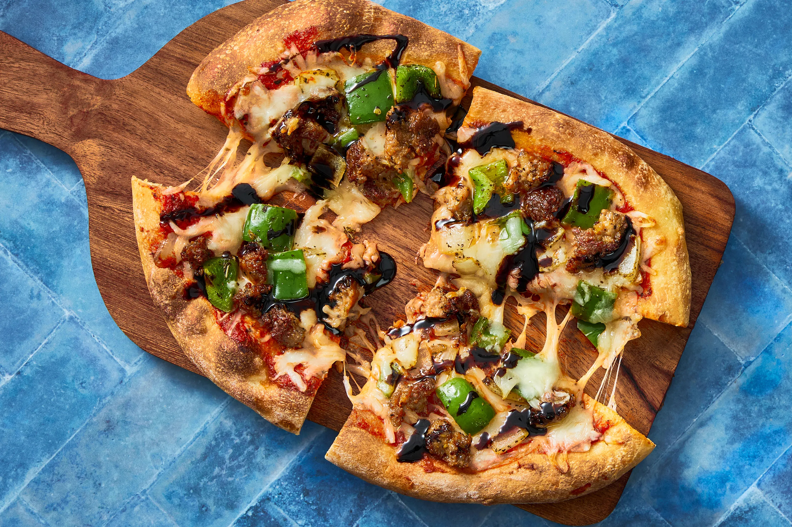 Pork Sausage & Pepper Pizzas