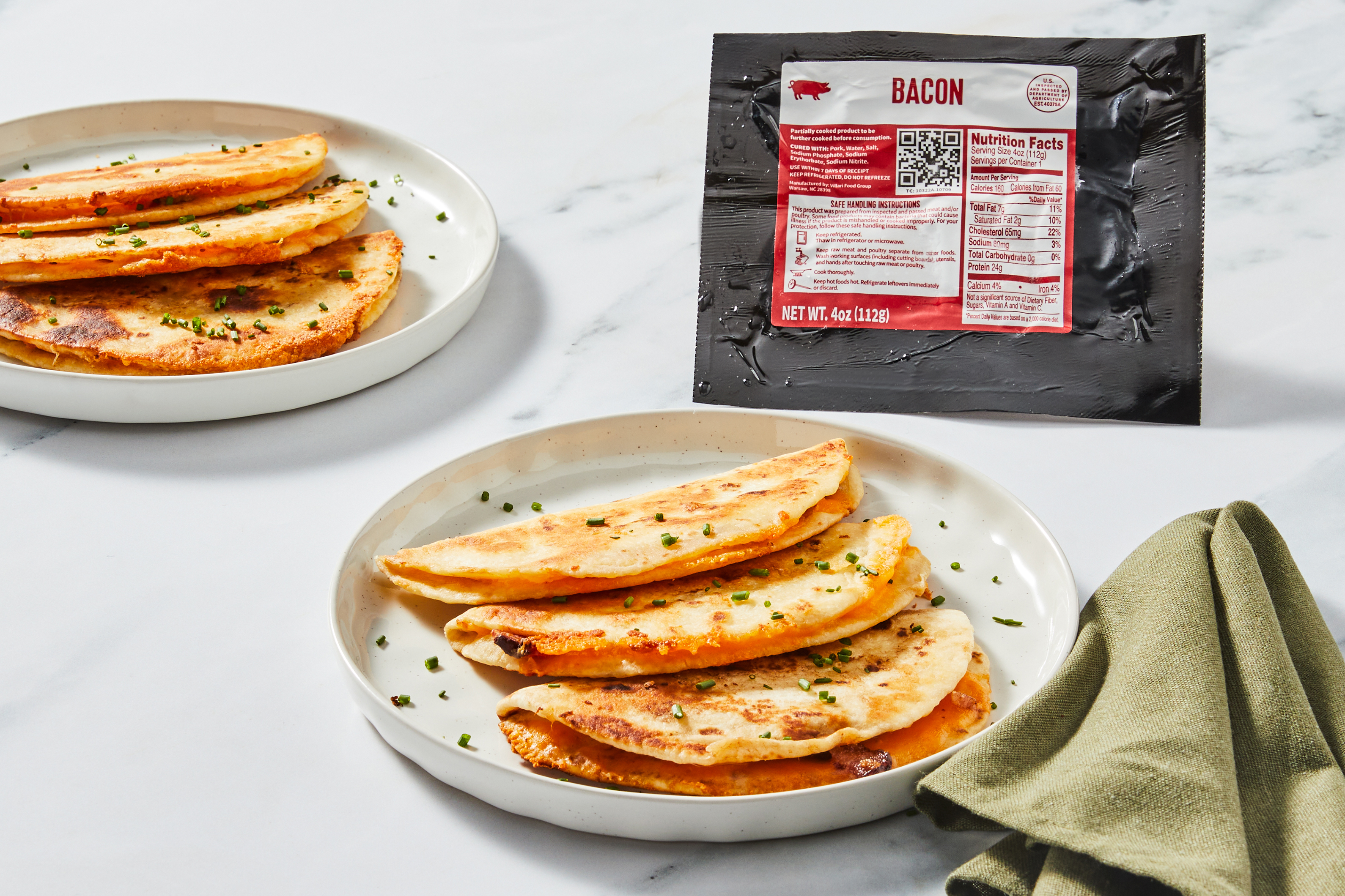 Cheesy Bacon Quesadillas