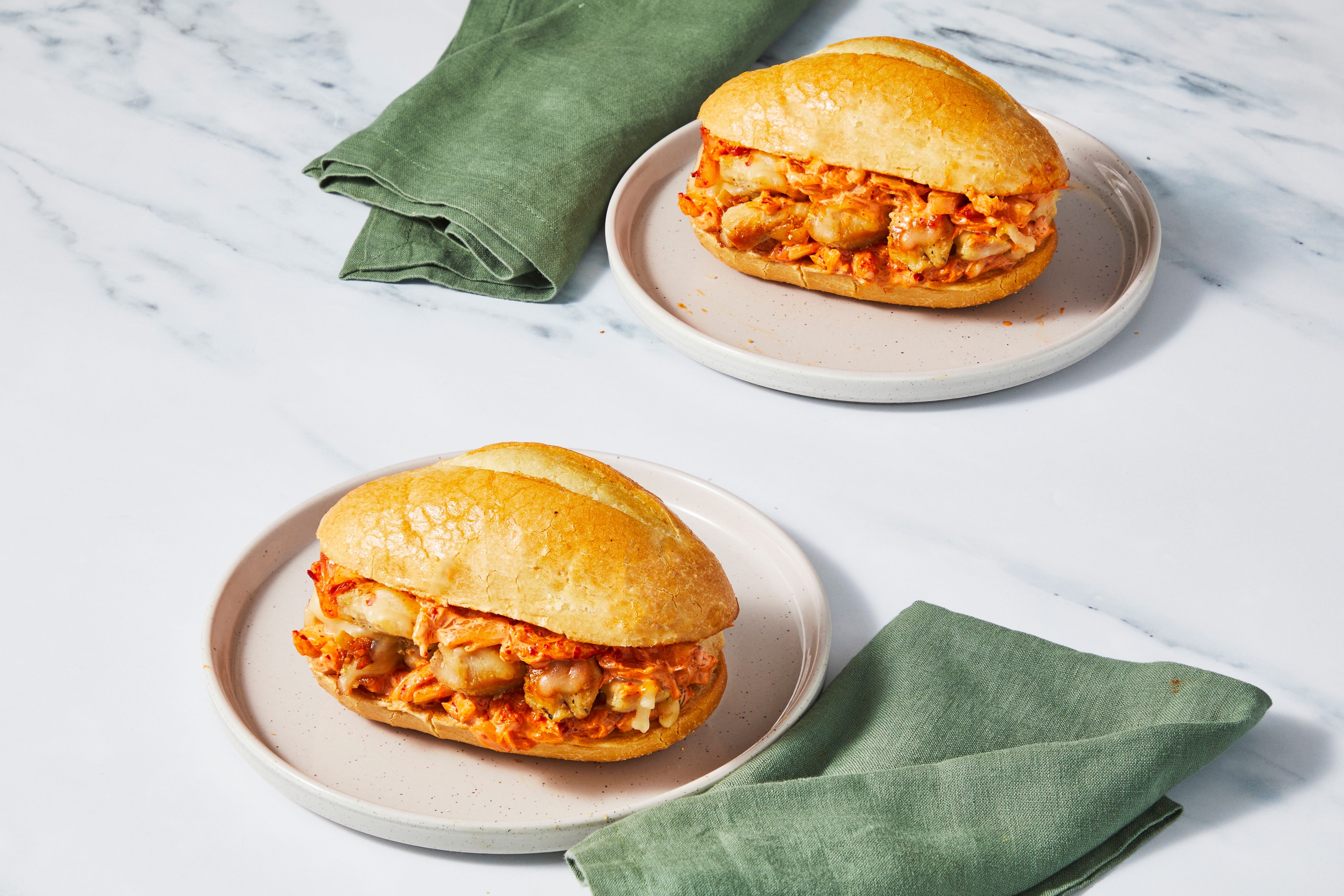Kimchi Chicken Cheesesteaks