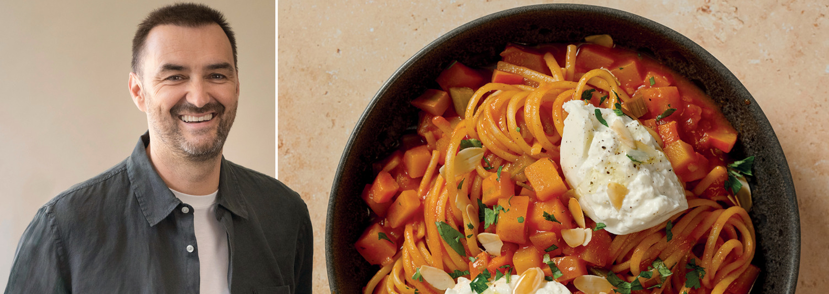 Linguine bolognaise de légumes de Cyril Lignac