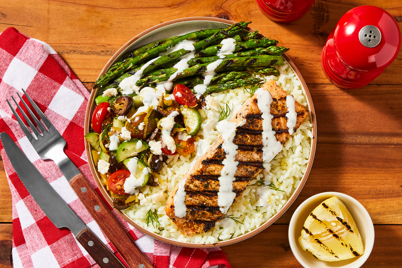 Grilled Mediterranean-Style Salmon