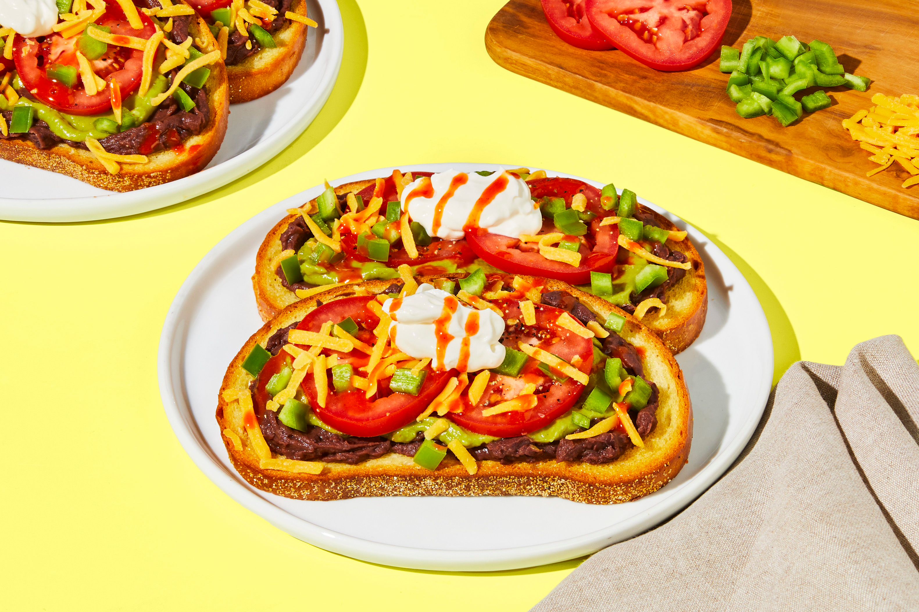 7-Layer Dip Avocado Toasts