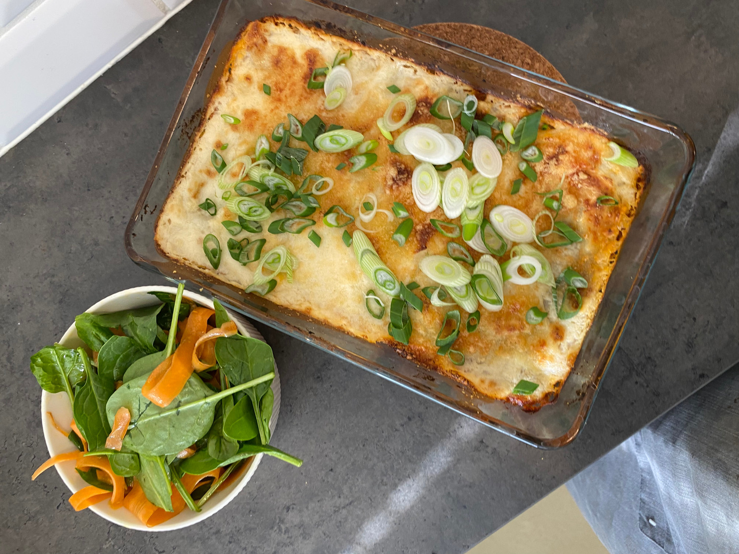 Veggie tortilla lasagne