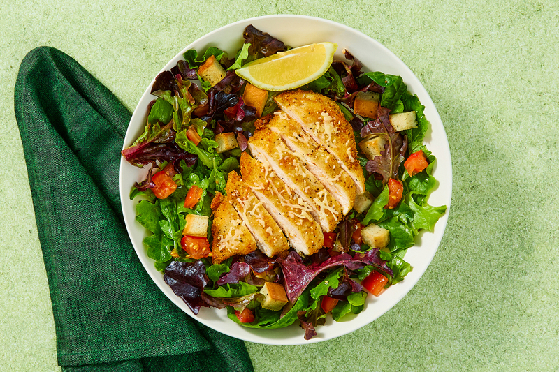 Carb Smart Parmesan-Crusted Organic Chicken