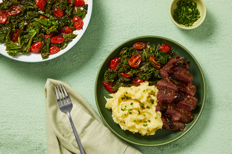 Pan-Seared Montreal-Spiced Striploin Steak 