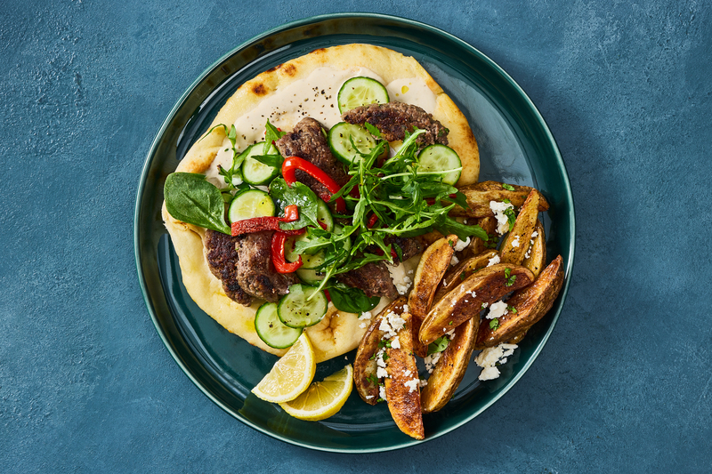 Greek-Inspired Bison Gyros