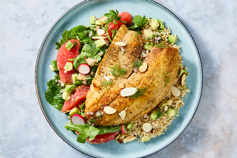 Nutritionist's Pick: Pan-Fried Tilapia and Bulgur Bowls
