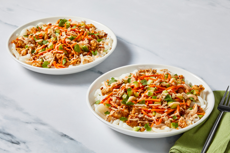3-Step Sweet Chili Turkey-and-Noodle Bowls 