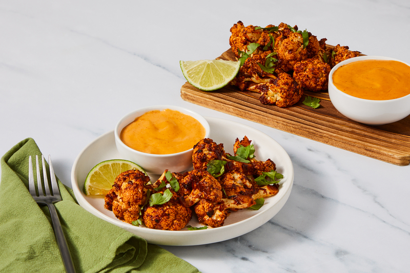 Roasted Chipotle Cauliflower Bites