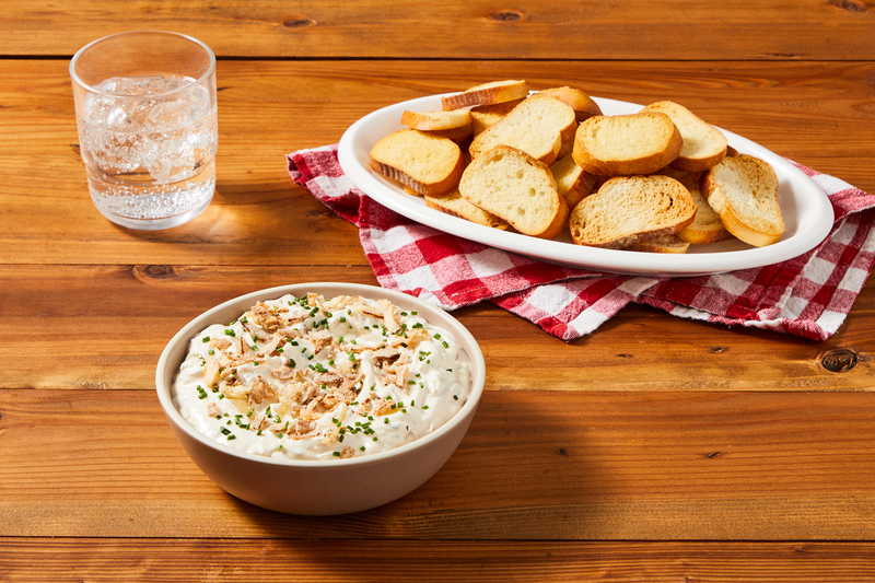 Trempette aux oignons caramélisés