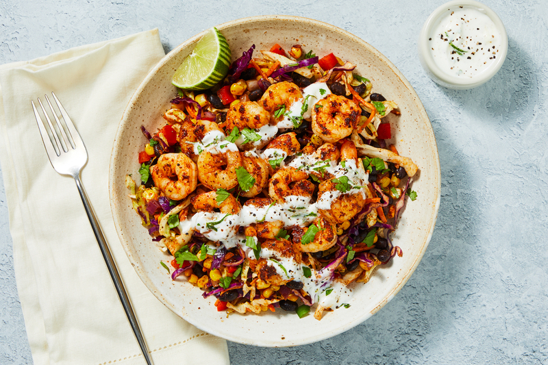 Bols de doubles crevettes façon tex-mex