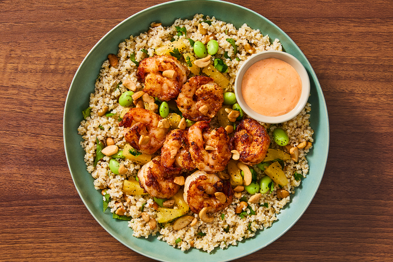 Bols de crevettes à l’ail façon hawaïenne