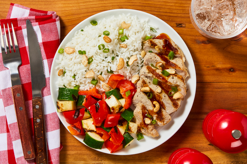 Grilled Sweet Soy-Glazed Pork Chops