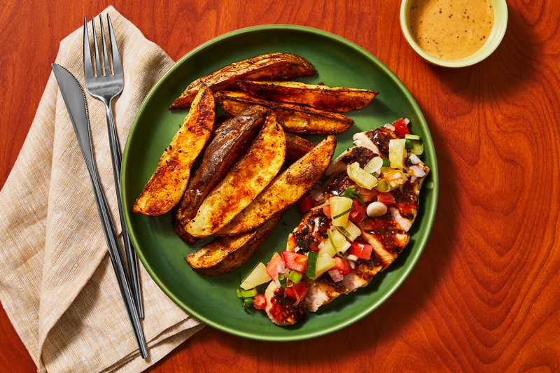 Grilled BBQ-Mustard Pork Chops