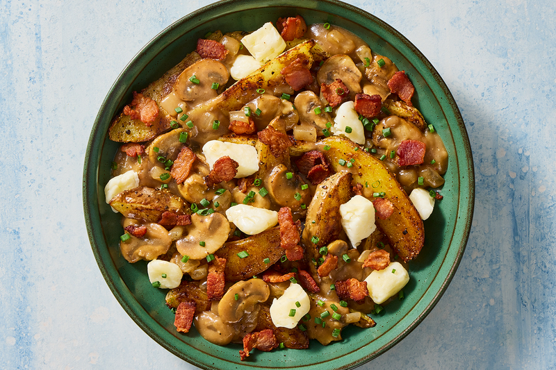 Double Bacon and Cheese Curd Poutine