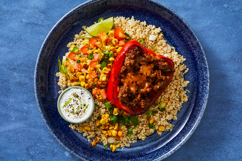 Mexican-Inspired Stuffed Turkey Peppers