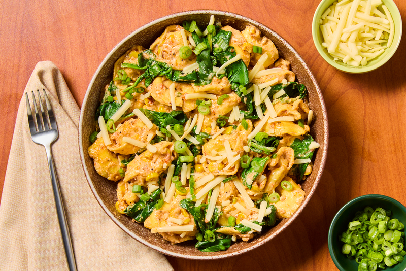 SuperQuick Pimento Cheese-Inspired Sausage Tortellini