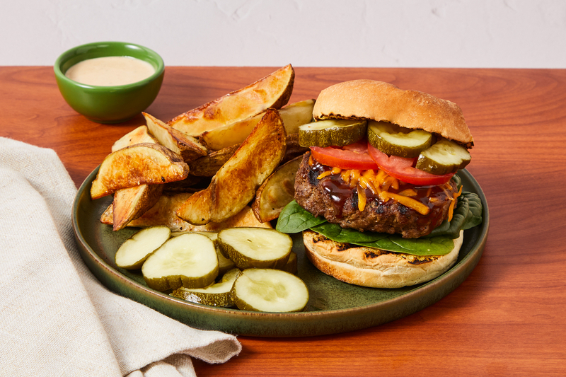 Grilled BBQ Turkey Burgers