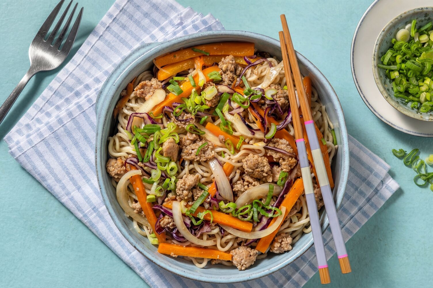 Nouilles sucrées-salées au tofu