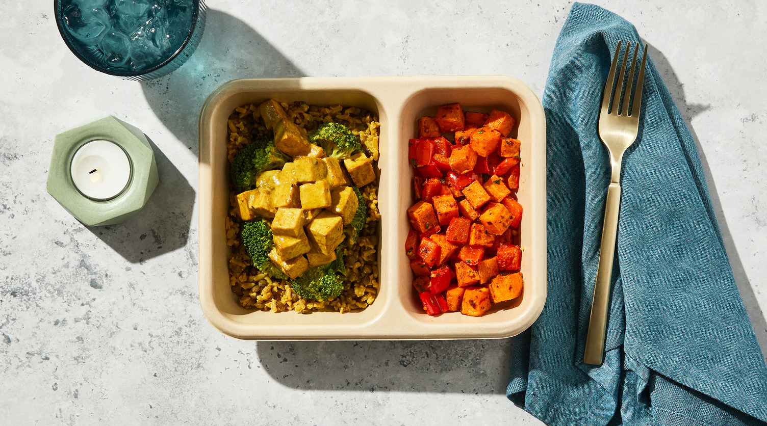 Coconut Lime Curried Tofu
