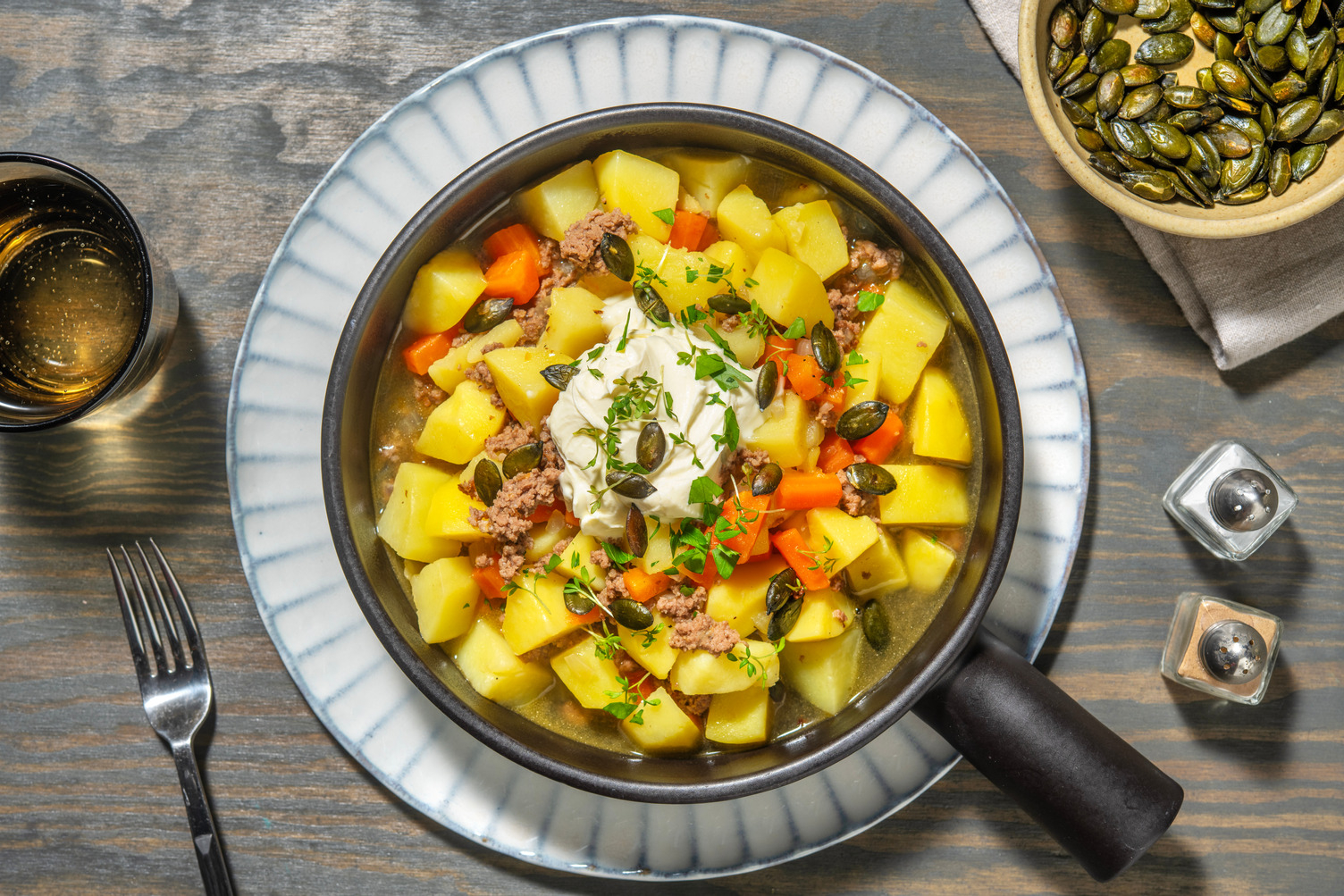 Rheinischer Eintopf mit Hackfleisch vom irischen Weiderind