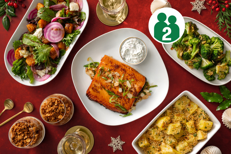 Lachsfilet – Weihnachtsmenü für 2 Personen