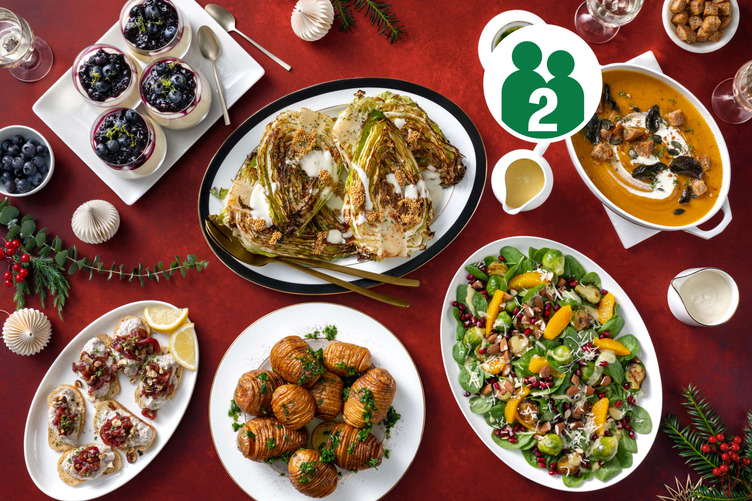 Veggie menu kerstbox | vier gangen
