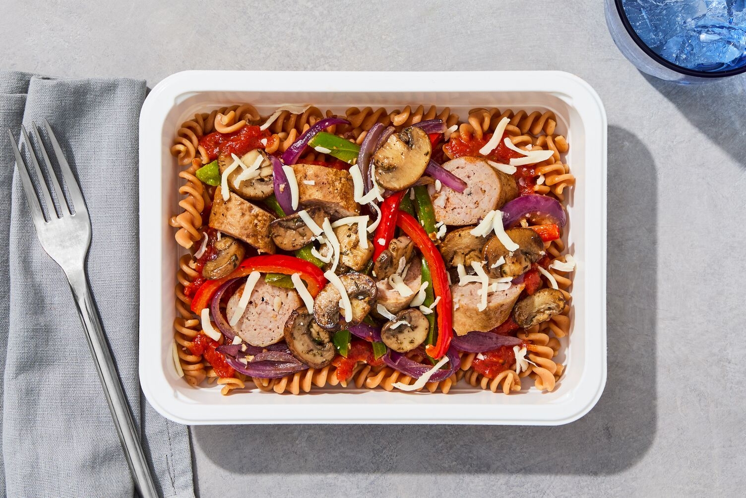Sausage & Fusilli Skillet