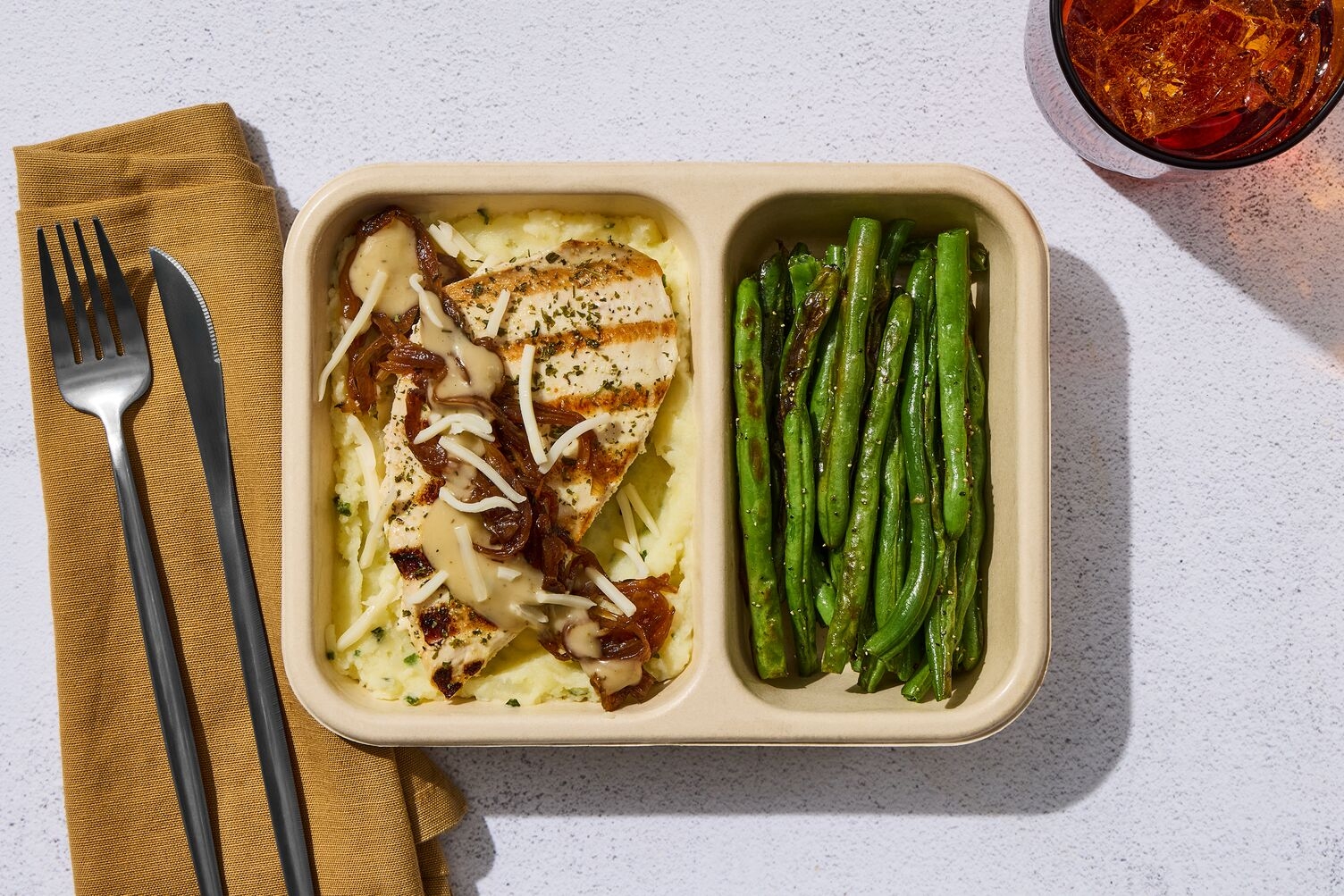 French Onion Chicken & Mashed Potatoes