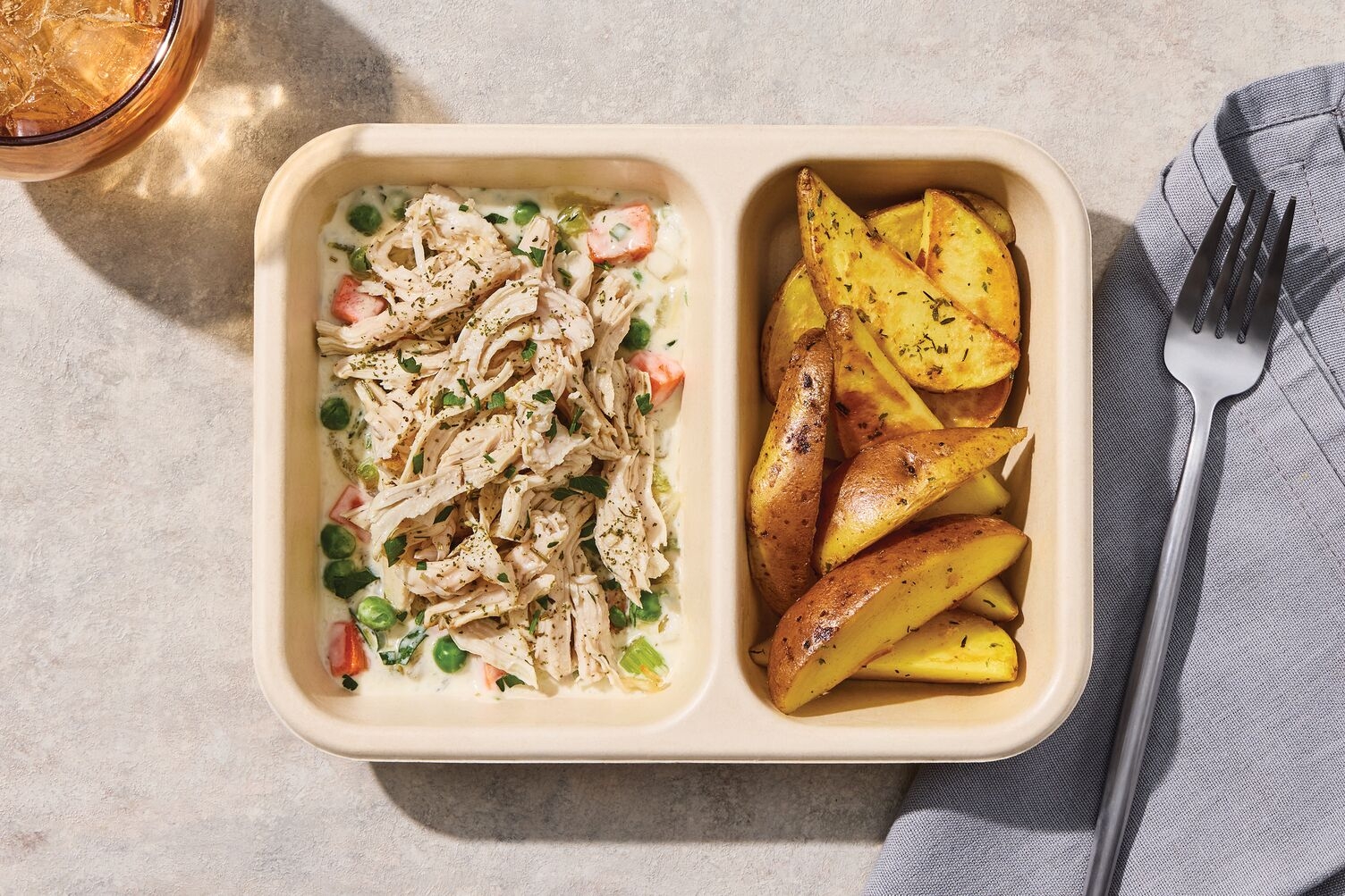 Ragoût de poulet crémeux