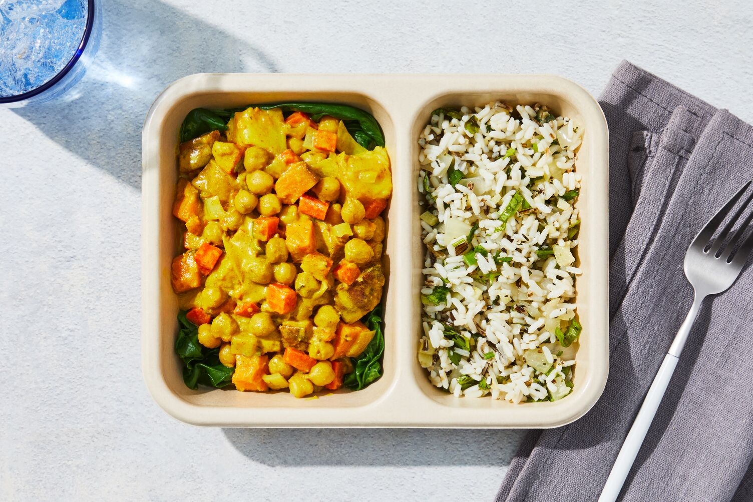 Cari de pois chiches caribéen