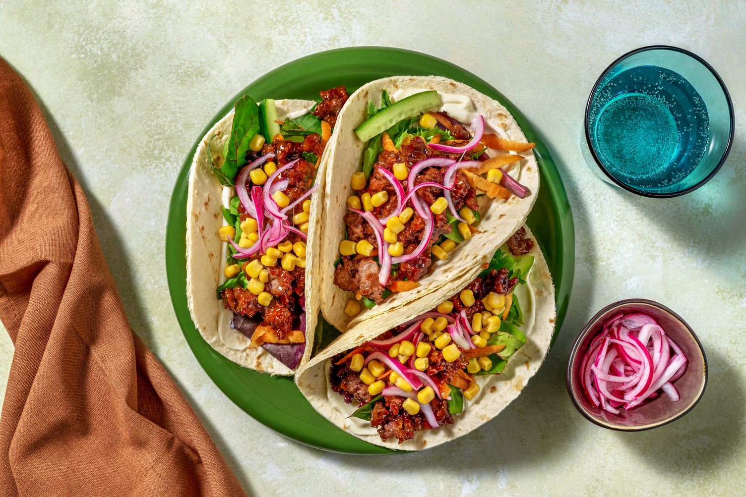 Easy Sticky Double Garlic Beef Tacos