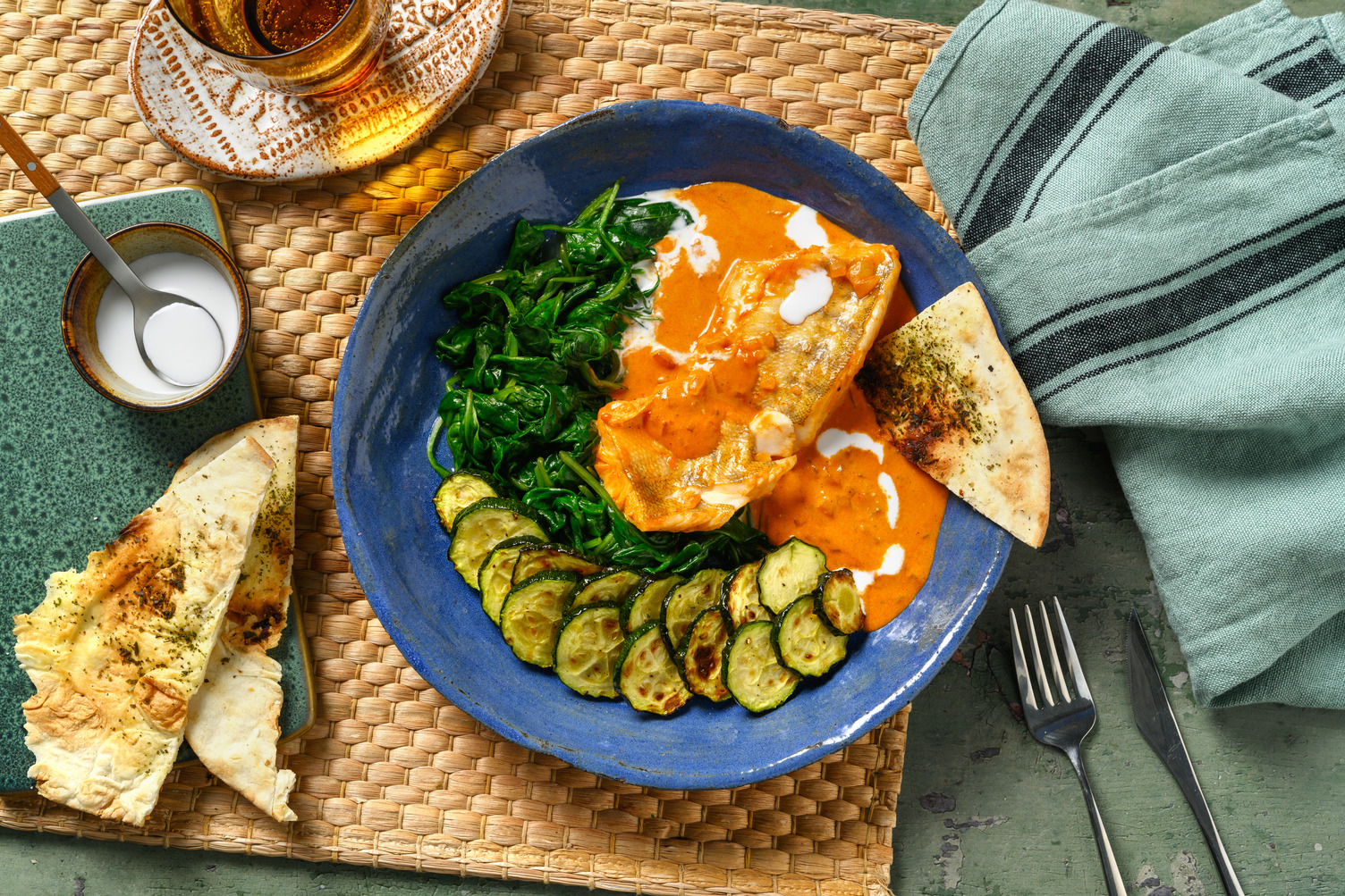 Rode curry met kabeljauw