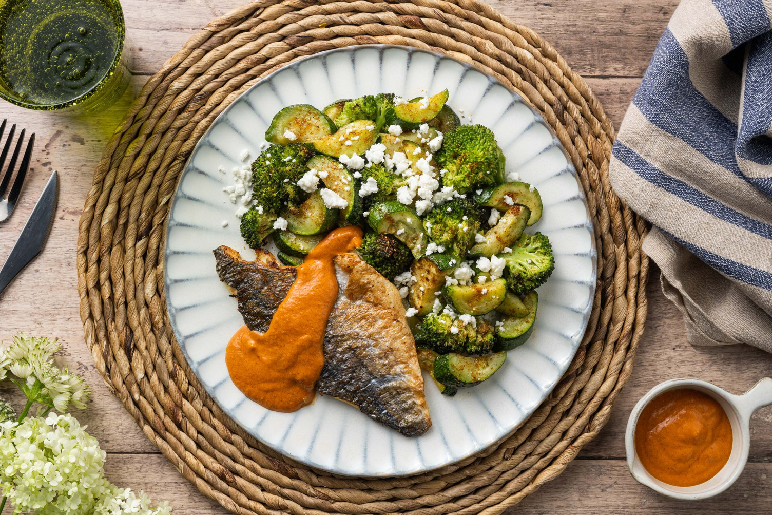 Bio-Hähnchenbrust in scharfer Harissa-Soße