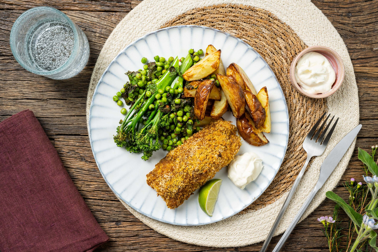 Peri Peri Cod and Potato Wedges