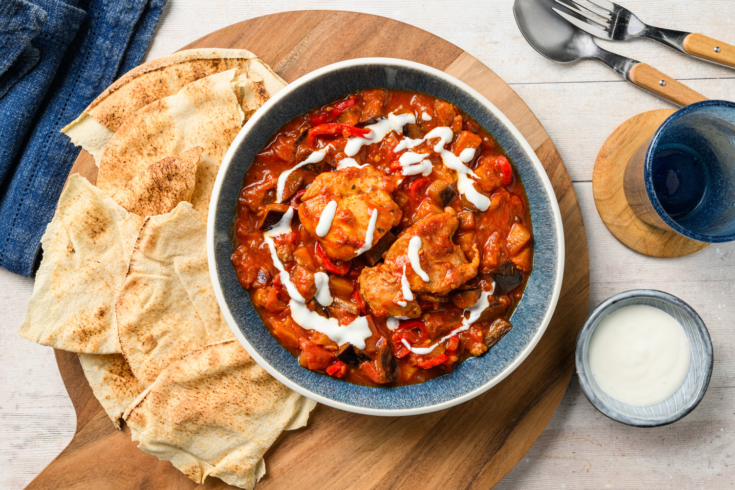 Moroccan-Style Stew with Chicken & Eggplant