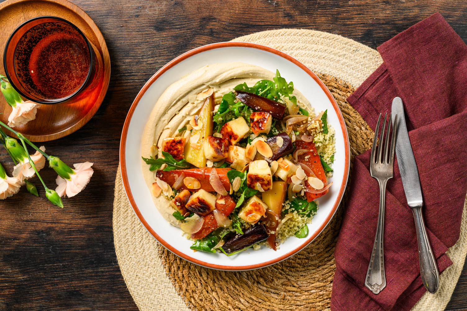 Q&H - veggie - halloumi - <25 min