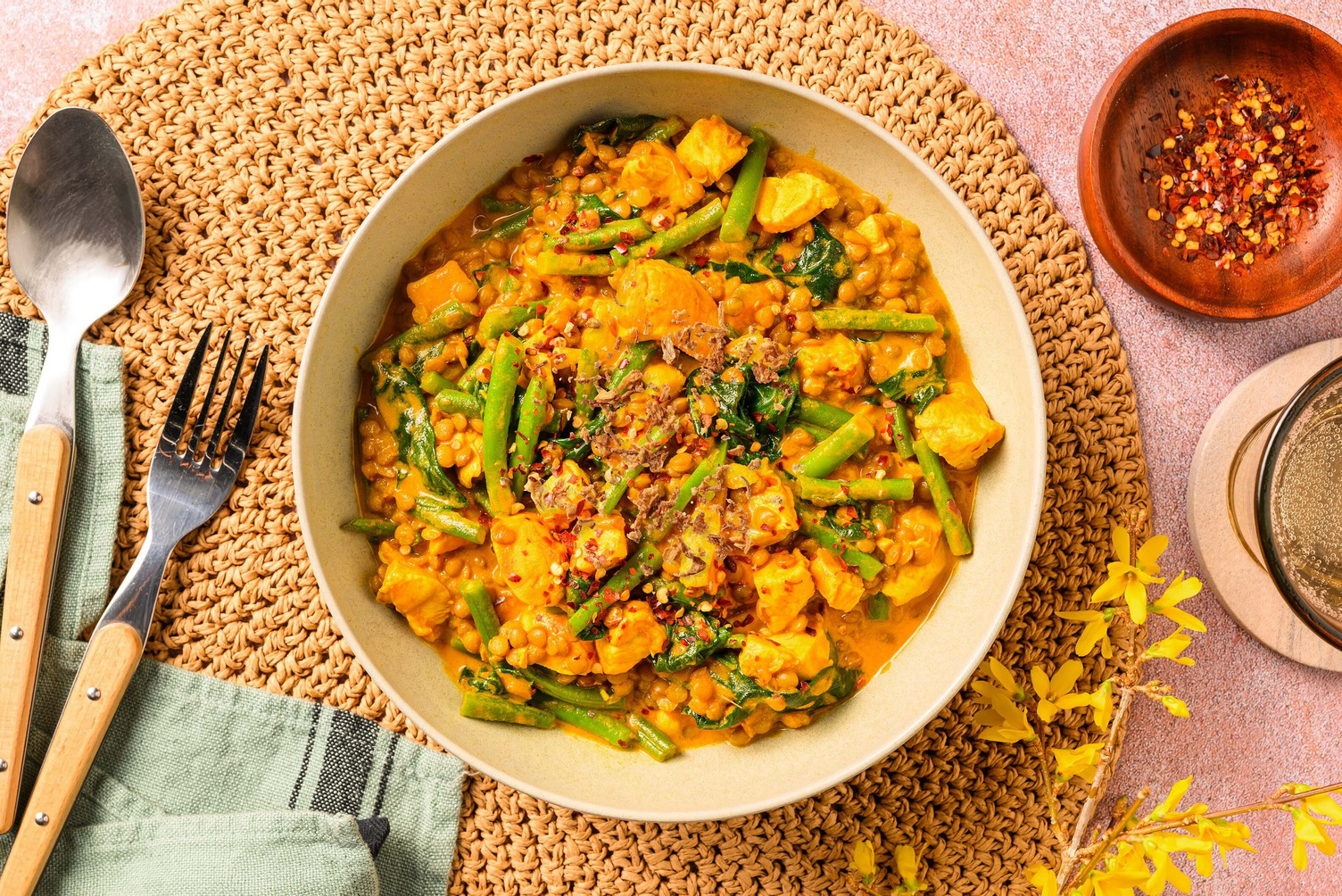 Onepot Hähnchen-Linsen-Dal