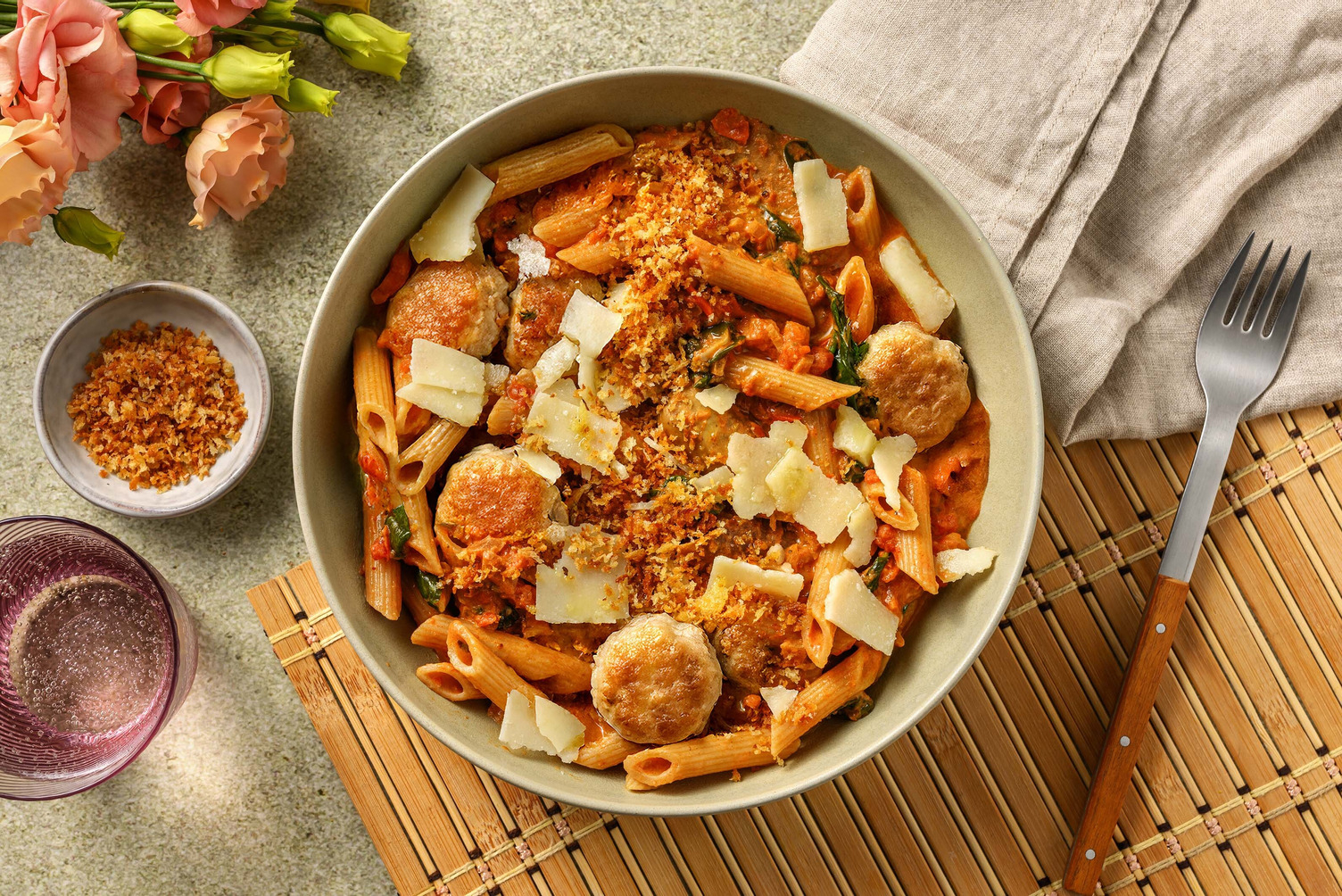 Chicken sausage pasta