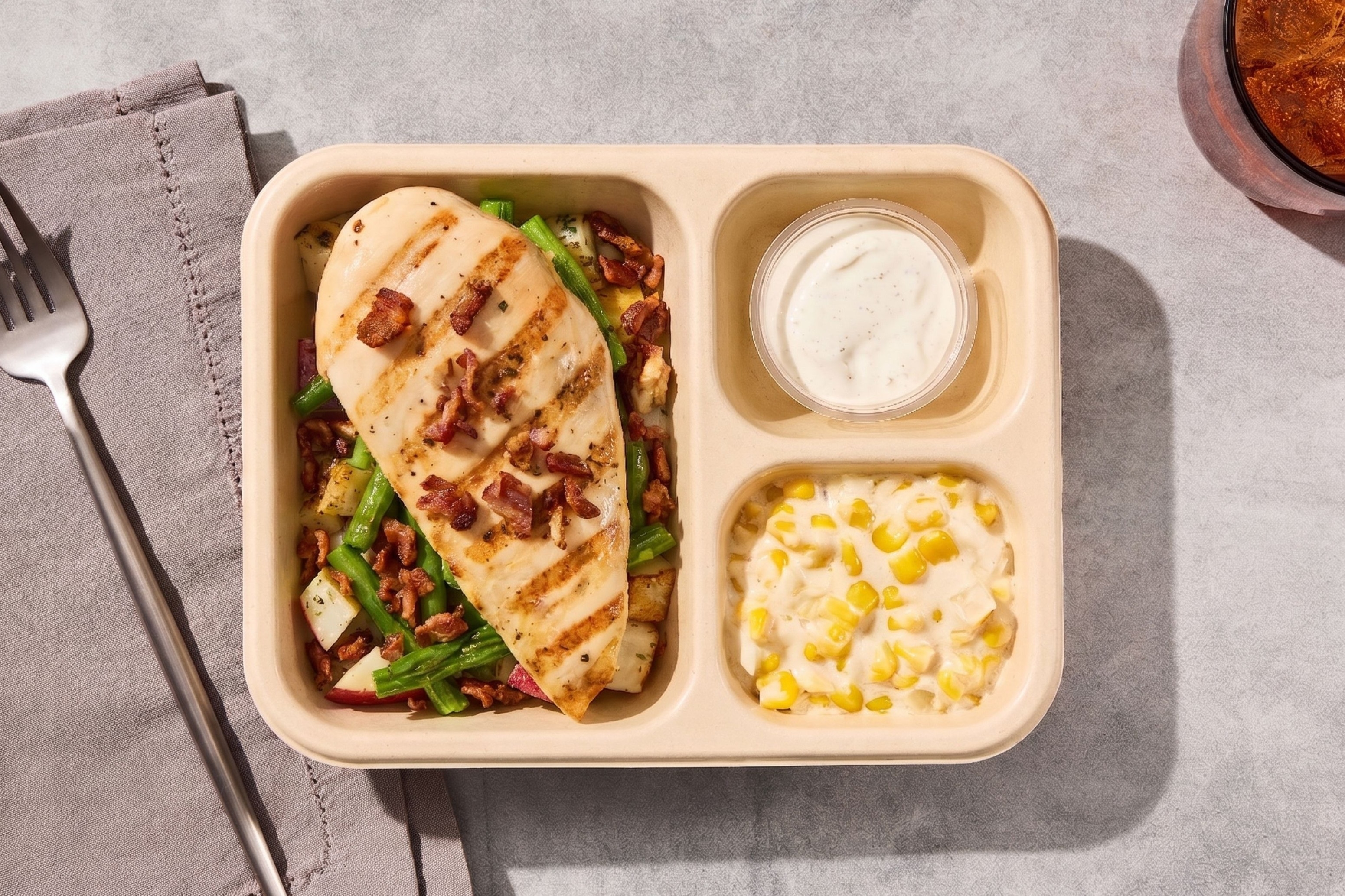 Poulet grillé bacon et ranch