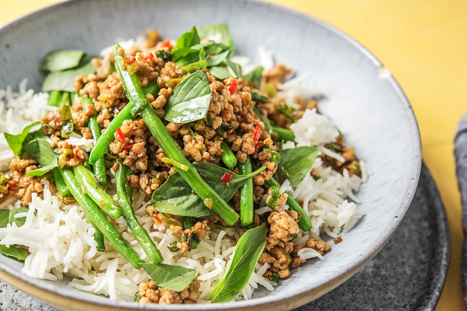 Thai Style Pork Rice Bowl