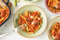 Cheesy Meatball Bake