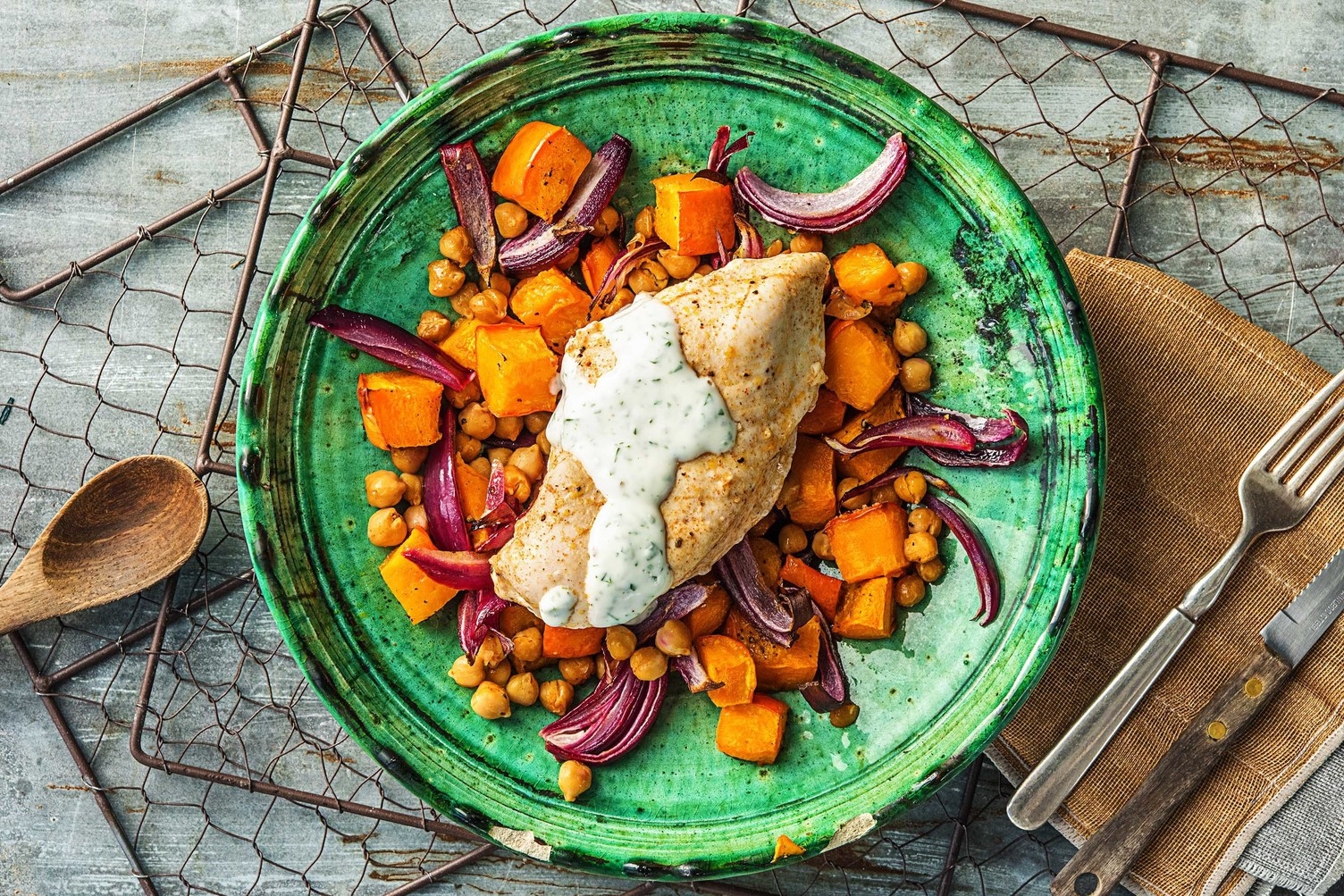 Kryddig harissakyckling