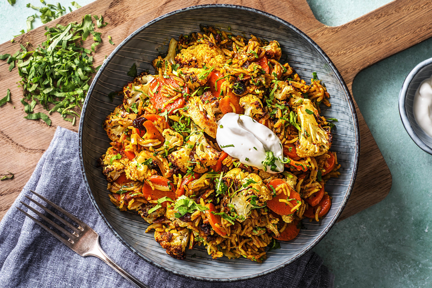 Rostad blomkålsbiryani