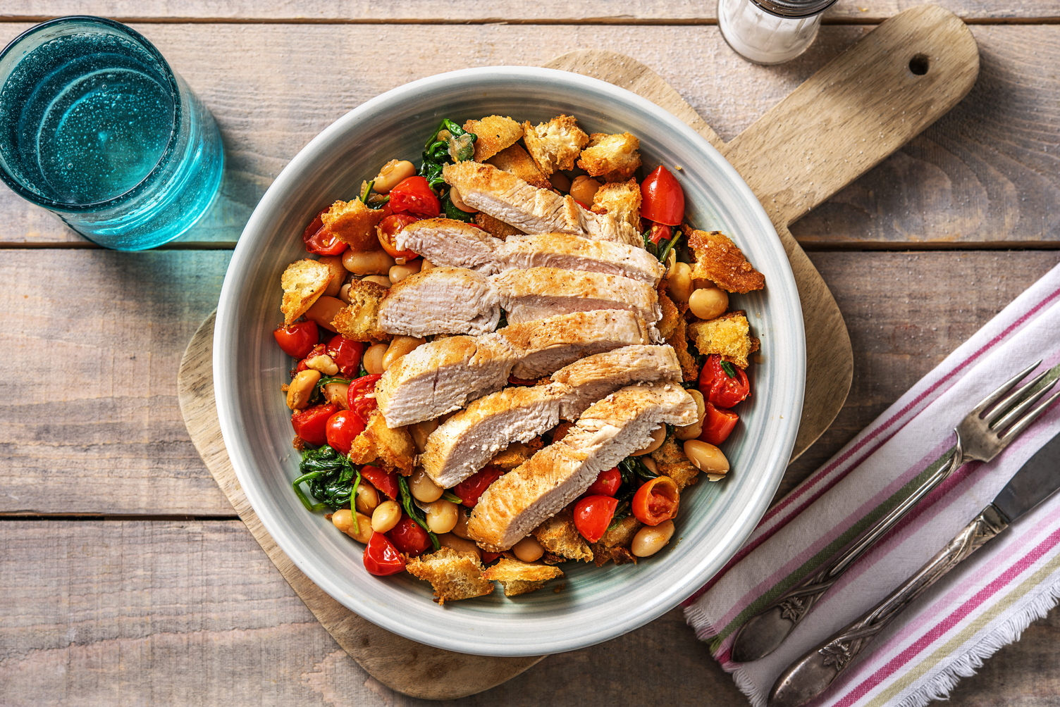Panfried Chicken & Butterbeans